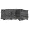 vidaXL Tuinmeubelhoezen met 12 oogjes L-vormig 185x185x90 cm