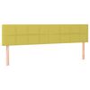 vidaXL Boxspring met matras stof groen 200x200 cm