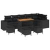 vidaXL Tuin Sofa Set 10 st Zwart poly rattan