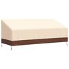 vidaXL Tuinhoes 3-zitsbank 600D 204x86x48/73 cm oxford beige