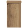 vidaXL Plantenstandaards 2 st 10x10x18 cm hout artisanaal eiken