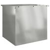 vidaXL Buitenopslagdoos Zilver 55 x 50,5 x 50 cm Staal