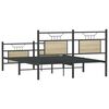 vidaXL Bedframe zonder matras hout sonoma eikenkleurig 150x200 cm