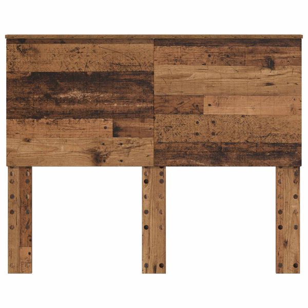 vidaXL Hoofdbord met hoofdeinde Oud Hout 135 cm Bewerkt hout