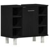 vidaXL Badkamer Kast Zwart Eiken 60 x 32 x 54 cm Bewerkt hout