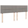 vidaXL Ottoman bed met matrassen 160x200cm stof taupe