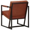vidaXL Fauteuil echt leer bruin