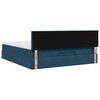 vidaXL Ottoman bed met matras 160x200cm fluweel donkerblauw