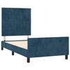 vidaXL Bedframe zonder matras 80x200 cm fluweel donkerblauw