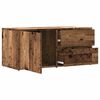 vidaXL Tv-meubel 80x34x35,5 cm bewerkt hout oud houtkleurig