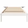 vidaXL Bedframe Wit 75 x 190 cm Massief grenenhout