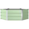 vidaXL Plantenbak Pastel Groen 129 x 129 x 45 cm Staal