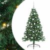 vidaXL Kunstmatig Voorverlicht Kerstboom met 150 LED Groen 120 cm PVC
