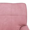 vidaXL Chaise Lounge met kussen Roze 91 x 157 x 91 cm Fluweel
