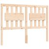 vidaXL Bedframe met hoofdbord massief hout