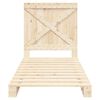 vidaXL Bedframe met hoofdbord massief grenenhout 90x200 cm