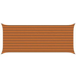 vidaXL Zonneschaduwzeil Oranje en Bruin 6 x 2,5 m