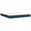 vidaXL Boxspring met matras fluweel blauw 180x200 cm