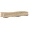 vidaXL studiobureau Sonoma Eiken 130 x 40 x 19,5 cm Bewerkt hout