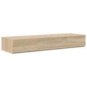 vidaXL studiobureau Sonoma Eiken 130 x 40 x 19,5 cm Bewerkt hout