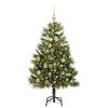 vidaXL Kunstmatige Scharnier Kerstboom met Cones Groen 120 cm