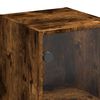 vidaXL Wandkast met glazen deuren 35x37x68,5 cm gerookt eikenkleurig