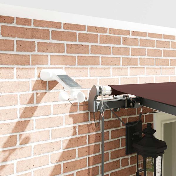 vidaXL Luifel automatisch uittrekbaar met LED's 600x300 cm bruin