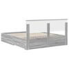 vidaXL Bedframe met hoofdeinde Grijs Sonoma 160 x 200 cm Bewerkt hout