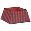 vidaXL Kerstboomrok 48x48x25 cm rood en zwart