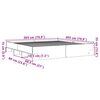 vidaXL Bedframe massief hout zwart 200x200 cm