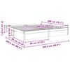 vidaXL Bedframe Wasbruin 200 x 200 cm Massief Vurenhout