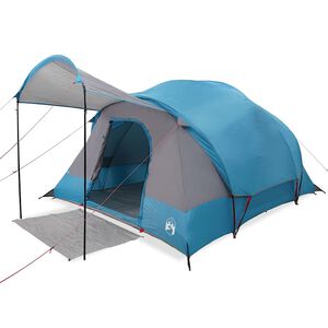 vidaXL Tunneltent voor gezin 8-persoons waterdicht blauw