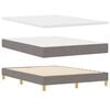 vidaXL Boxspringbed met matras met hoofdeinde Taupe 140 x 200 cm Stof