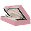 vidaXL Opbergbed met matras met matras Roze 90 x 200 cm Fluweel