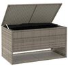 vidaXL Opbergbox voor buiten 100x55x55,5 cm poly rattan grijs