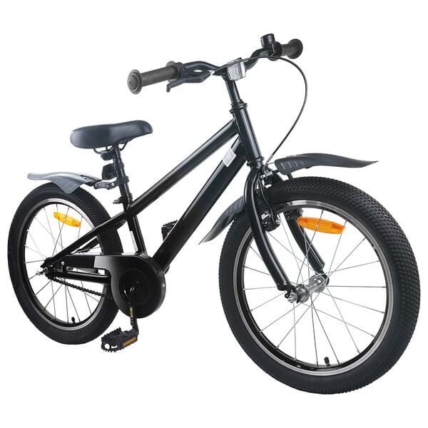 vidaXL Kinderfiets 20 Inch voor 6-11 jaar oud Zwart