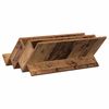 vidaXL Tijdschrift Rek Oudhout 65 x 53 x 28,5 cm Bewerkt hout