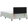 vidaXL Boxspringbed met matras Lichtgrijs 120 x 190 cm Fluweel