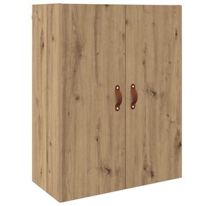 vidaXL Wandkast Artisan Eiken 69,5 x 34 x 90 cm Bewerkt hout
