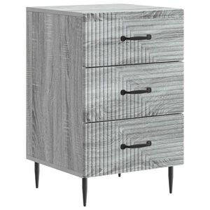 vidaXL Nachtkastje Grijs sonoma 43 x 41 x 66,5 cm Bewerkt hout