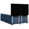 vidaXL Boxspring met matras stof blauw 140x200 cm