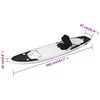 vidaXL Stand Up Paddleboardset opblaasbaar 360x81x10 cm zwart