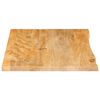 vidaXL Tafelblad met natuurlijke rand 80x60x3,8 cm massief mangohout