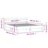 vidaXL Bedframe met hoofdeinde en LED-licht betongrijs 160x200 cm