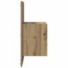 vidaXL Wandkastje 2 pcs Artisan Eiken 48,5 x 32,5 x 80 cm Bewerkt hout