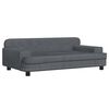 vidaXL Hondenmand 90x53x30 cm fluweel donkergrijs