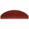 vidaXL Trapmatten Zelfklevend 10 st 65x21x4 cm Bordeaux Rood Halfrond Groot