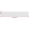 vidaXL Balkonscherm 90x500 cm HDPE wit
