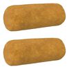 vidaXL Kussen 2 st HEERLEN Geel &Oslash; 15 x 40 cm Microfiber Fleece