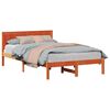 vidaXL Bedframe Bruin 135 x 190 cm Massief grenenhout
